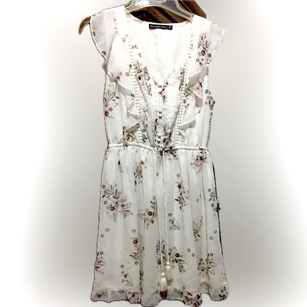Abercrombie & Fitch summer sleeveless festival party wedding boho lace dress 👗